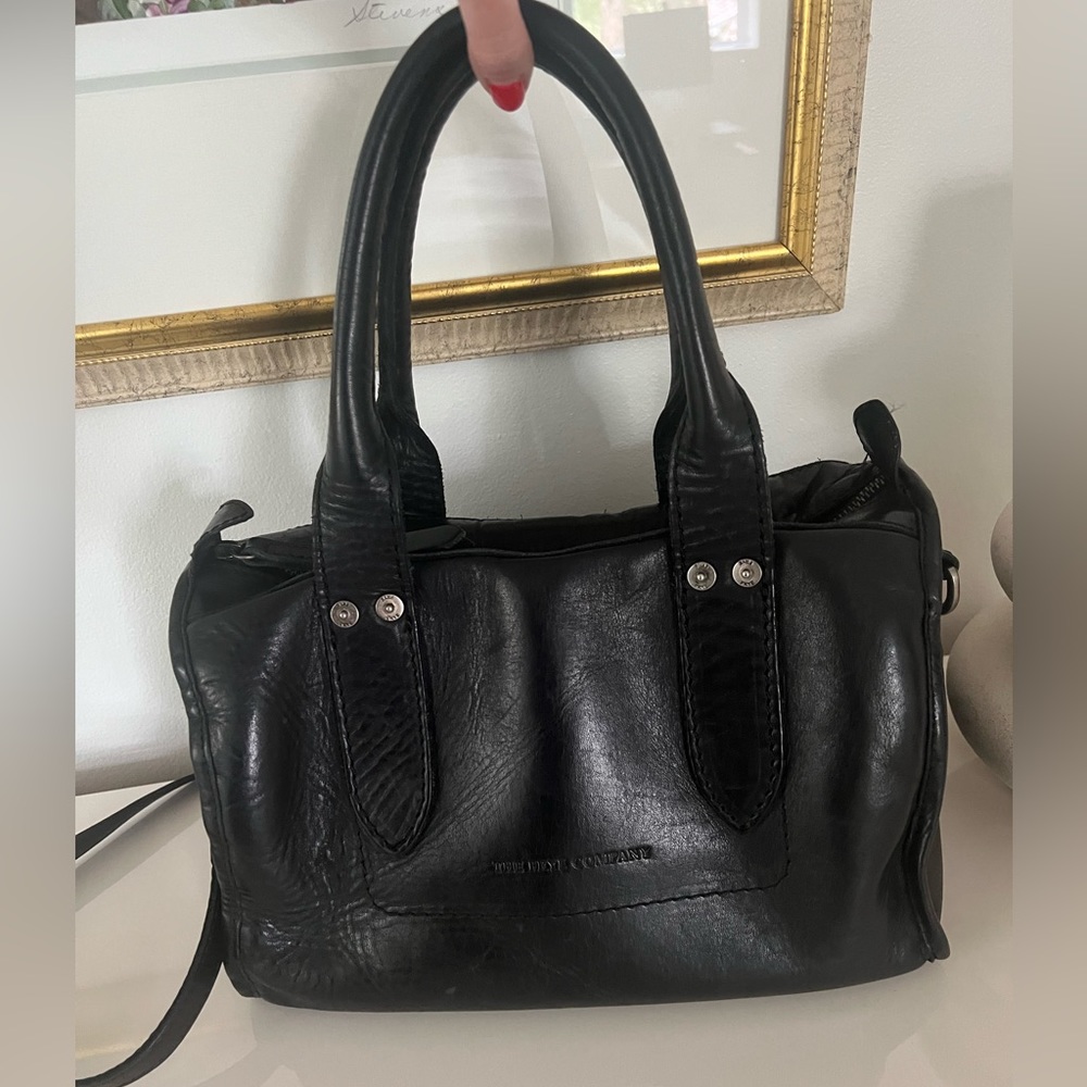 FRYE Black Leather Doctor Bag Purse/ Crossbody